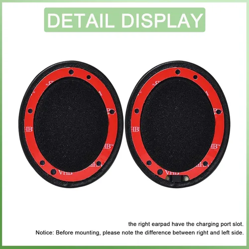 Miniatura 6 de Almohadillas de repuesto para auriculares Beats Studio 2 y Studio 3 con cable e inalámbricos, almohadillas con piel proteica más suave, espuma