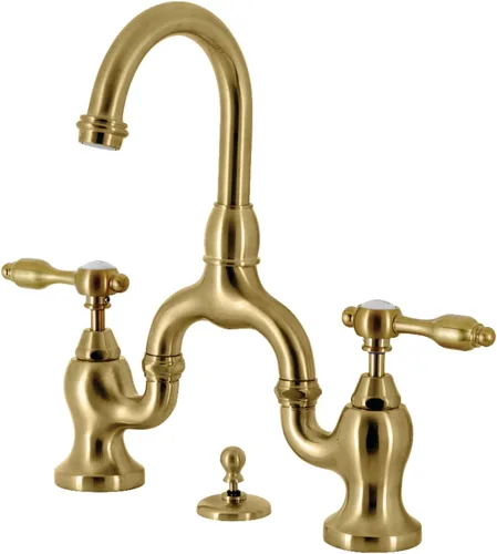Miniatura 16 de Kingston Brass KS7992TAL Tudor Bridge - Grifo de baño, latón pulido, 11.75 x 8 x 2.13
