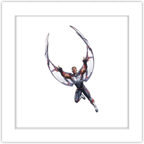 Miniatura 11 de Trends International Gallery Pops Marvel Comics Avengers - Póster de pared de Halcón, 12 x 12 pulgadas, versión enmarcada en negro