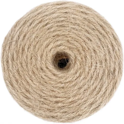 Miniatura 4 de Cuerda de yute de 1000 pies de 0.118 in de grosor natural para jardín, cuerda resistente para jardinería, agrupación, manualidades, manualidades