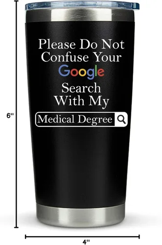 Miniatura 9 de Regalos de doctor para hombres y mujeres – Please Do Not Confuse Your Google Search With My Medical Degree Mug Regalo único para médicos Regalo