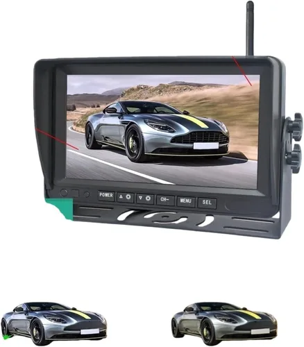 Miniatura 3 de 7inch AHD IPS Truck DVR Monitor 1280x720 HD Night Vision Reverse Backup Recorder L ED Camera Compatible With Bus Car RV