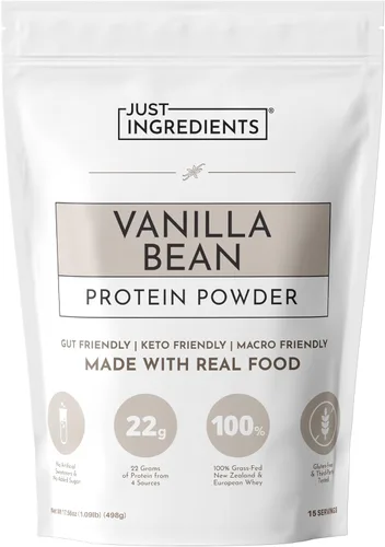 Miniatura 13 de Proteína en polvo de chocolate – Mezcla de 30 porciones con suero de leche 100% alimentado con pasto y proteínas vegetales orgánicas – rico sabor a