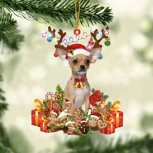 Miniatura 82 de Nazenti Adorno de Navidad personalizado de reno de Alaskan Malamute – Adorno de perro personalizado para amantes de las mascotas, acrílico plano