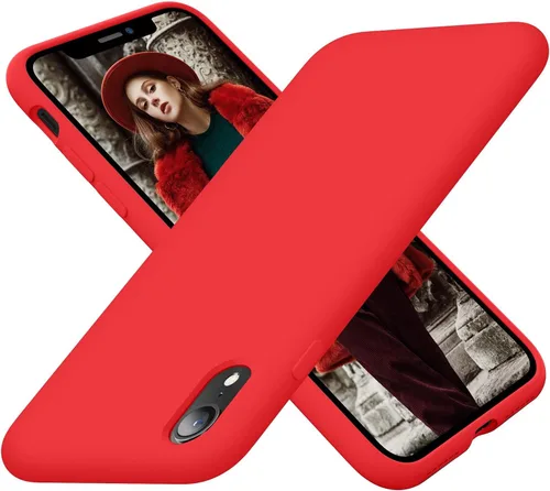 Miniatura 12 de Cordking - Carcasas para iPhone XR, de silicona muy delgada, a prueba de golpes, con forro de microfibra suave a prueba de rayones, de 6.1 pulgadas