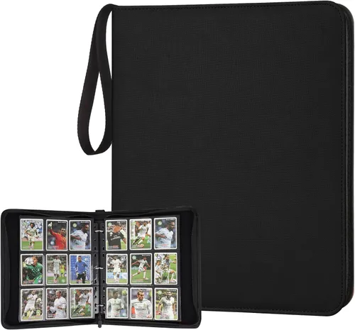 Miniatura 25 de Carpeta para Tarjetas Coleccionables, Carpeta Álbum de Colección de Tarjetas con 540 Bolsillos de Carga Lateral, Carpeta Álbum de 9 Bolsillos