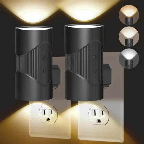 Miniatura 11 de easuntec Luz Nocturna, Luces Nocturnas Enchufables en la Pared, Luz Nocturna LED Cálida, Sensor de Luz de Atardecer a Amanecer, 3 Modos de Luz