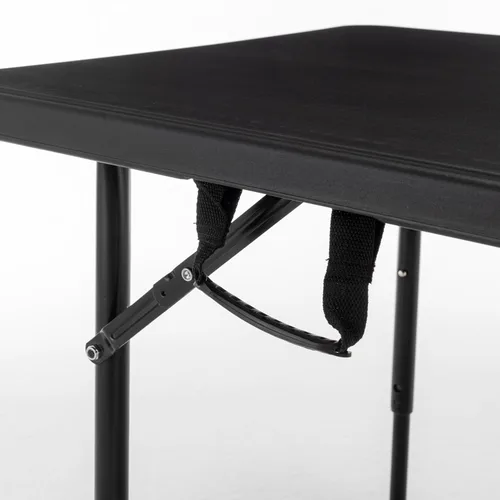 Miniatura 8 de BTEXPERT Juego de 2, mesa plegable de utilidad de 4 pies, ligera, altura ajustable, portátil, con asa de transporte, para interiores y exteriores