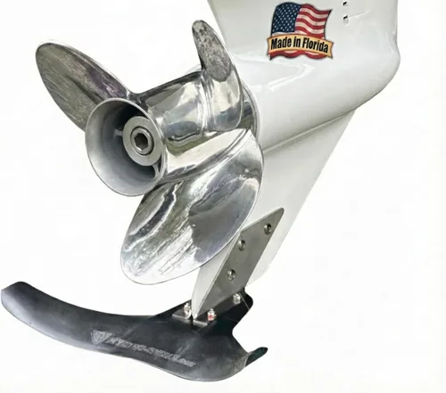 Hydro-Shield Estabilizador de barco Hydrofoil - Escudo montado en esquivador para motores con soporte de montaje de grado marino - Disponible en 4
