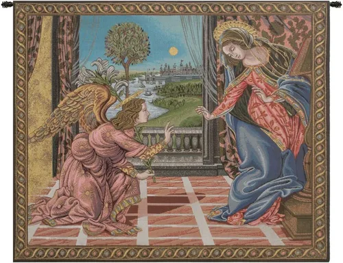 Miniatura 12 de Madonna Di Medjugorie - Tapiz italiano para colgar en pared, 6 pulgadas x 9 pulgadas, algodón/viscosa/poliéster por Raoul Vitale