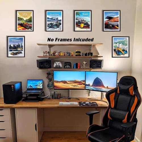 Miniatura 6 de MOCVSWO Impresiones artísticas para pared de automóvil, pósters de auto deportivo, impresiones artísticas de súper auto, pósteres de Fórmula Grand