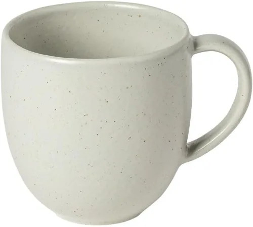Miniatura 6 de Casafina Taza de cerámica de cerámica de 11 onzas, colección Pacifica, sal (blanco) Vajilla apta para microondas y lavavajillas Acristalamiento