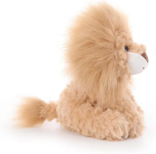 Miniatura 3 de Apricot Lamb León de peluche amarillo de cordero para niños, animales de peluche suaves y lindos para bebé niña y niño, 6.3 pulgadas