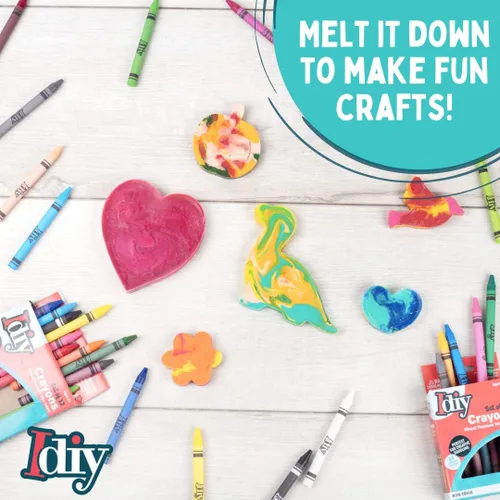 Miniatura 6 de SCS Direct IDIY - Crayones de cera envueltos a granel, 480 unidades, 8 colores (60 de cada uno), seguridad ASTM probada y pre-clasificada