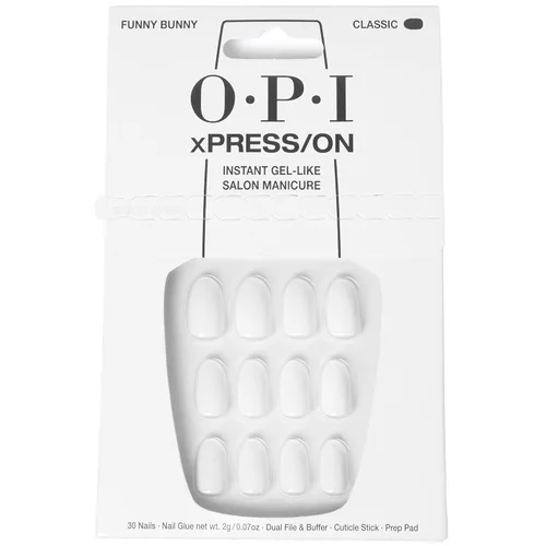 Miniatura 22 de OPI xPRESS/ON Press on Nails Short Round Classic, Long Almond & Coffin Shape Press-On Professional Nail Art Kit Zapatilla de cristal Velvet White