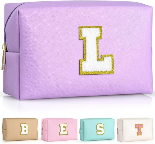 Miniatura 16 de TOPEAST - Bolso de maquillaje para mujer, G Blanco nacarado-rosa