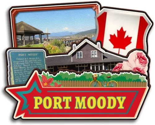 Miniatura 7 de Surrey British Columbia Canadá - Imán para nevera de madera 3D hecho a mano para viaje, ciudad recuerdos, nevera, regalo para decoración del hogar