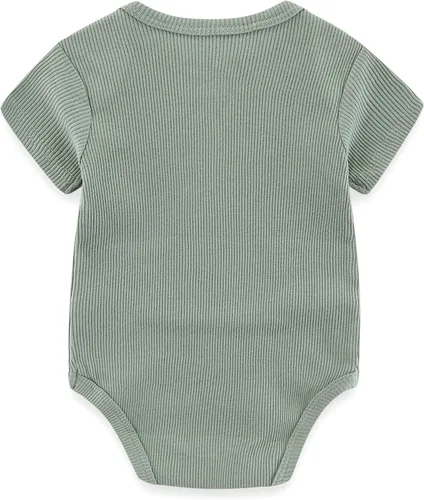 Miniatura 32 de Kiddiezoom Mameluco unisex de algodón de una pieza para bebé recién nacido, 5