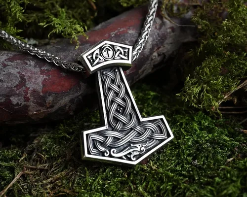 Miniatura 151 de Baldur Jewelry - Collar de martillo Thors Mjölnir - Colgante de martillo de Thor nórdico vikingo joyería vikingo - Collar Thor - Regalos Thor