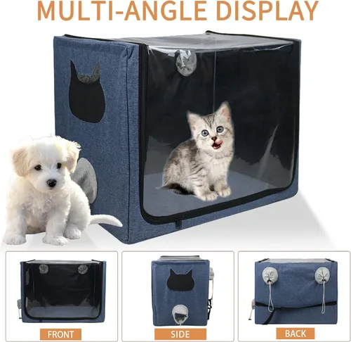 Miniatura 5 de Cámara de oxígeno para perros de 100 litros, jaula de oxígeno para mascotas y gatos, jaula grande para criadores de mascotas, incubadora de gatitos