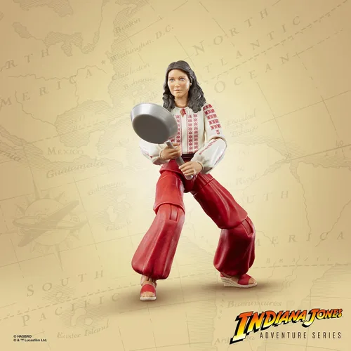 Miniatura 5 de Indiana Jones and The Raiders of The Lost Ark Adventure Series Marion Ravenwood, figuras de acción de 6 pulgadas, niños a partir de 4 años