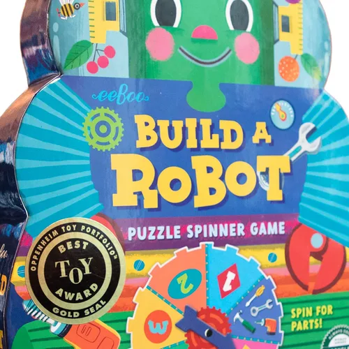Miniatura 6 de eeBoo Juego de Ruleta Construye un Robot, Combina Números Simples con Diversión, 3 Años en Adelante.