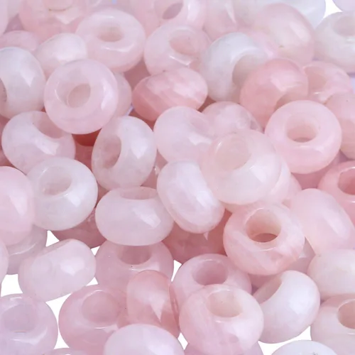 Miniatura 10 de TUMBEELLUWA Cuentas de piedras preciosas naturales para hacer joyas, cuentas redondas con orificio grande sueltas, paquete de 15, jade amarillo