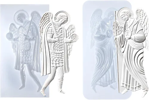 Miniatura 31 de Molde de Arte para Arcilla de Secado al Aire de Policlay, Yeso, Columna Decorativa y Estatua Escultórica Columna y Estatua