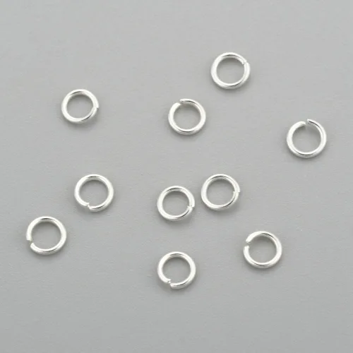 Miniatura 75 de HDSupplies 100 piezas - 4mm de argollas de acero inoxidable 304 de tono negro - Calibre 22 (espesor de 0.6mm)