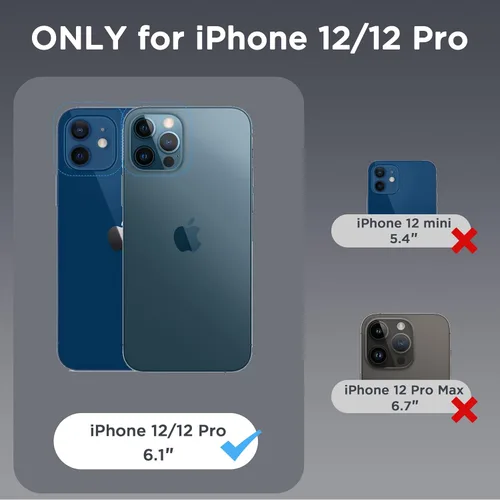 Miniatura 2 de CACOE Funda magnética para iPhone 12 y iPhone 12 Pro de 6.1 pulgadas - Compatible con MagSafe y soporte magnético para teléfono en el automóvil,