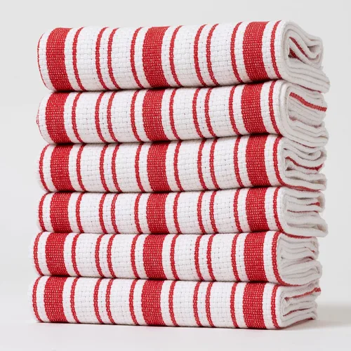 Miniatura 22 de Juego de Toallas de Cocina – Paquete de 3 (20 x 30 pulgadas) Extra Grandes de Algodón Premium para Cocina – Absorbentes – 100% Algodón – con Lazo