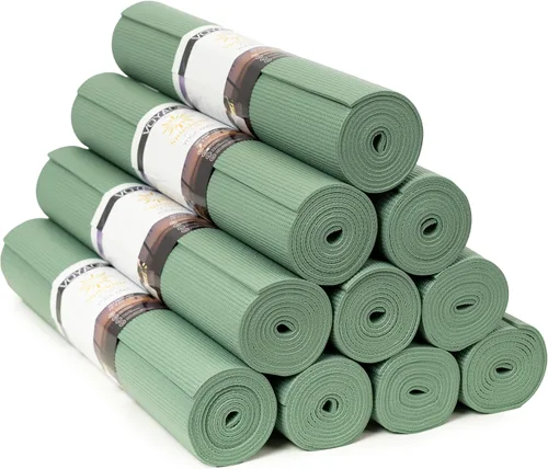 Voyage - Tapete de yoga a granel, paquete de 10, 72 x 24 pulgadas, esterillas de yoga profesionales para estudio y gimnasio, 0.197 in de grosor,