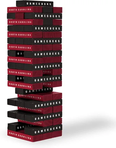 Miniatura 9 de Wild Sports NCAA Pro Football Tabletop Stackers Block Game for College Football Fan, Dorm Game, Tailgate