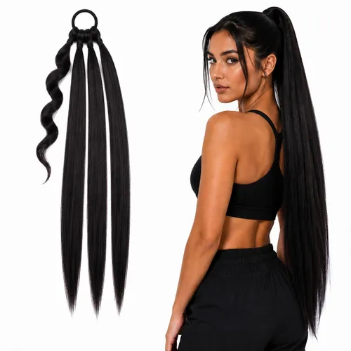 Miniatura 5 de CAISHA Extensiones de cabello de 30 pulgadas para trenzar mezcla marrón HEZ107