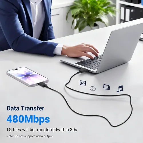 Miniatura 6 de Paquete de 2 cables de carga Samsung de 6 pies, 100 W/5 A, cable de carga rápida tipo C a tipo C, para Galaxy S25/S24/S23/S22/S21 Edge/Ultra/Note