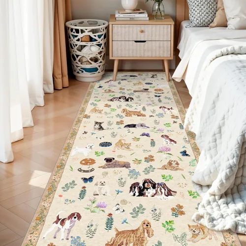 Miniatura 72 de HY HAO YUN LAI Alfombras antideslizantes para pasillos, alfombra lavable para pasillo, alfombra larga ultra suave para cocina, alfombras de acento