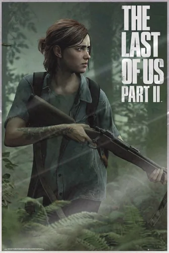 POSTER STOP ONLINE The Last of Us Part II - Póster para juegos (funda de juego, Ellie) (Tamaño: 24 x 36 pulgadas) (póster laminado)