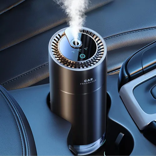 Ceeniu Ambientadores inteligentes para automóvil, nueva experiencia de olor por niebla ultrasónica, encendido/apagado automático, potente batería