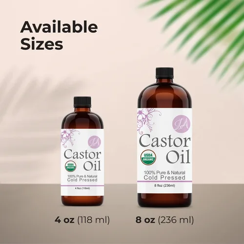 Miniatura 7 de Healing Solutions Aceites – Aceite de ricino orgánico puro natural, prensado en frío, sin hexano ni químicos, suero para pestañas, estimula