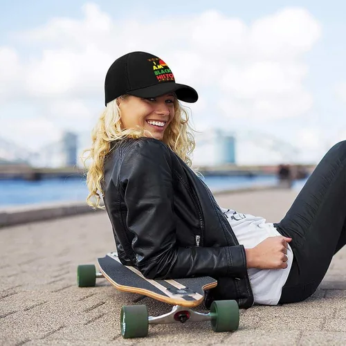 Miniatura 8 de I Am Black History Month - Gorra de béisbol deportiva con diseño del orgullo afroamericano