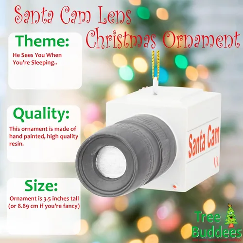 Miniatura 2 de Tree Buddees Lente Santa Cam para niños, adornos de árbol de Navidad