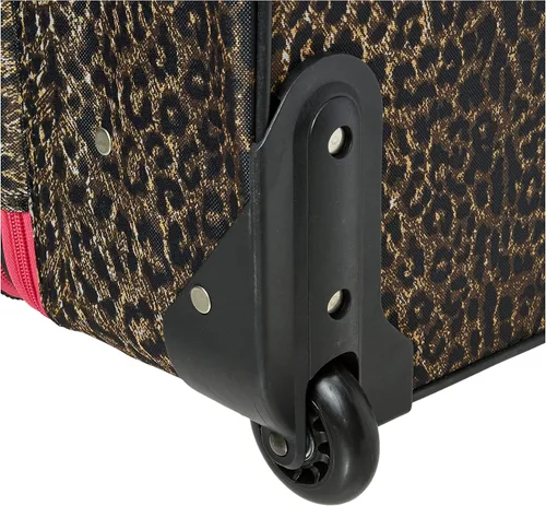Miniatura 3 de Rockland juego de equipaje de dos piezas Pink Leopard F102-PINKLEOPARD