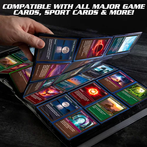 Miniatura 5 de Monster Mega XL - Álbum de tarjetas coleccionables de 9 bolsillos, dos veces más grueso que la carpeta original de Monster con 40 páginas, capacidad