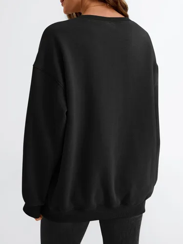 Miniatura 4 de EFAN Sudaderas de gran tamaño con cuello redondo Y2K recortadas sudaderas con capucha para otoño, moda 2025, adolescentes y niñas, lindo suéter