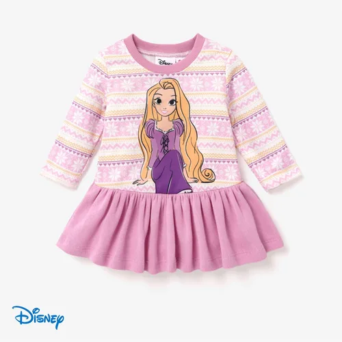 Miniatura 6 de Vestido de sudadera de manga larga con estampado de personajes de princesa Disney, para cumpleaños