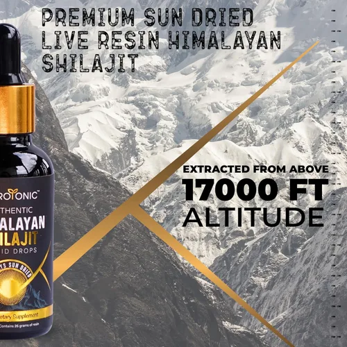 Miniatura 5 de NutroTonic - Gotas líquidas auténticas de Shilajit del Himalaya - Shilajit para hombres y mujeres - 60 días secado al sol - Grado oro raro A+