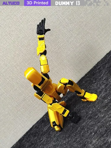 Miniatura 5 de altuco Juego de figuras de acción T13, figuras de acción Titan 13 con múltiples accesorios, relleno de calcetín de Navidad para niños (dorado)