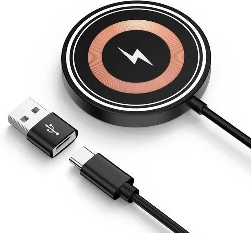 Cargador inalámbrico magnético para Samsung con almohadilla de carga rápida para Samsung Galaxy S26 Ultra/S25 FE/S24 Ultra/S23/S22/Z Flip 7, 4 pies