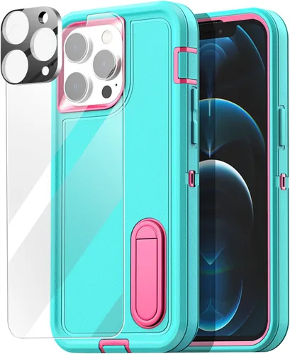 Miniatura 8 de AICase Funda para iPhone 12 Pro Max (6.7"), resistente protección contra caídas, cuerpo completo, a prueba de golpes, a prueba de polvo, protección