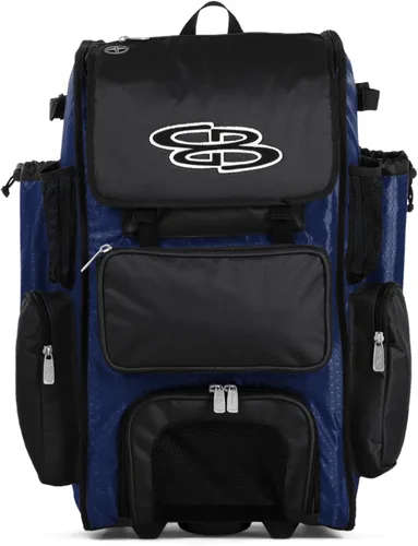 Miniatura 6 de Boombah Rolling Superpack - Bolsa para equipo de béisbol/sóftbol, varios colores, mango telescópico y capacidad para 4 murciélagos, versión